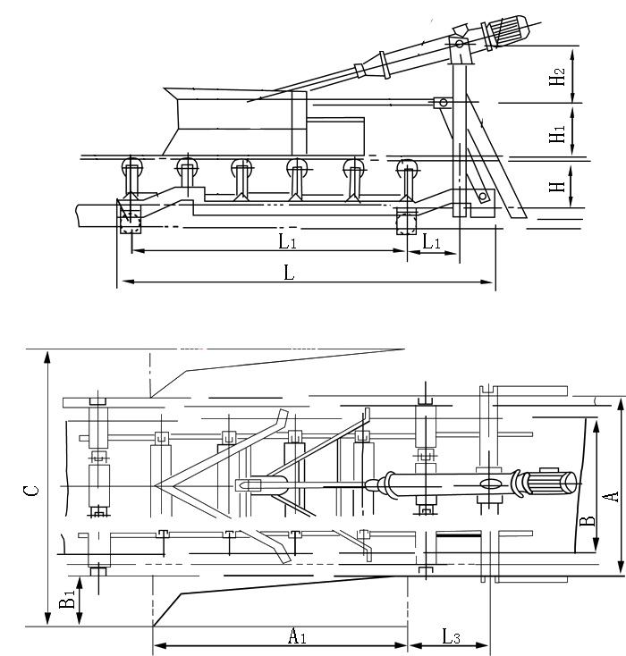 電液動(dòng)犁式卸料器 電液動(dòng)犁式卸料器
